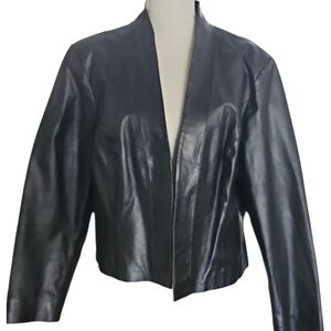 Jessica London Black Leather Jacket